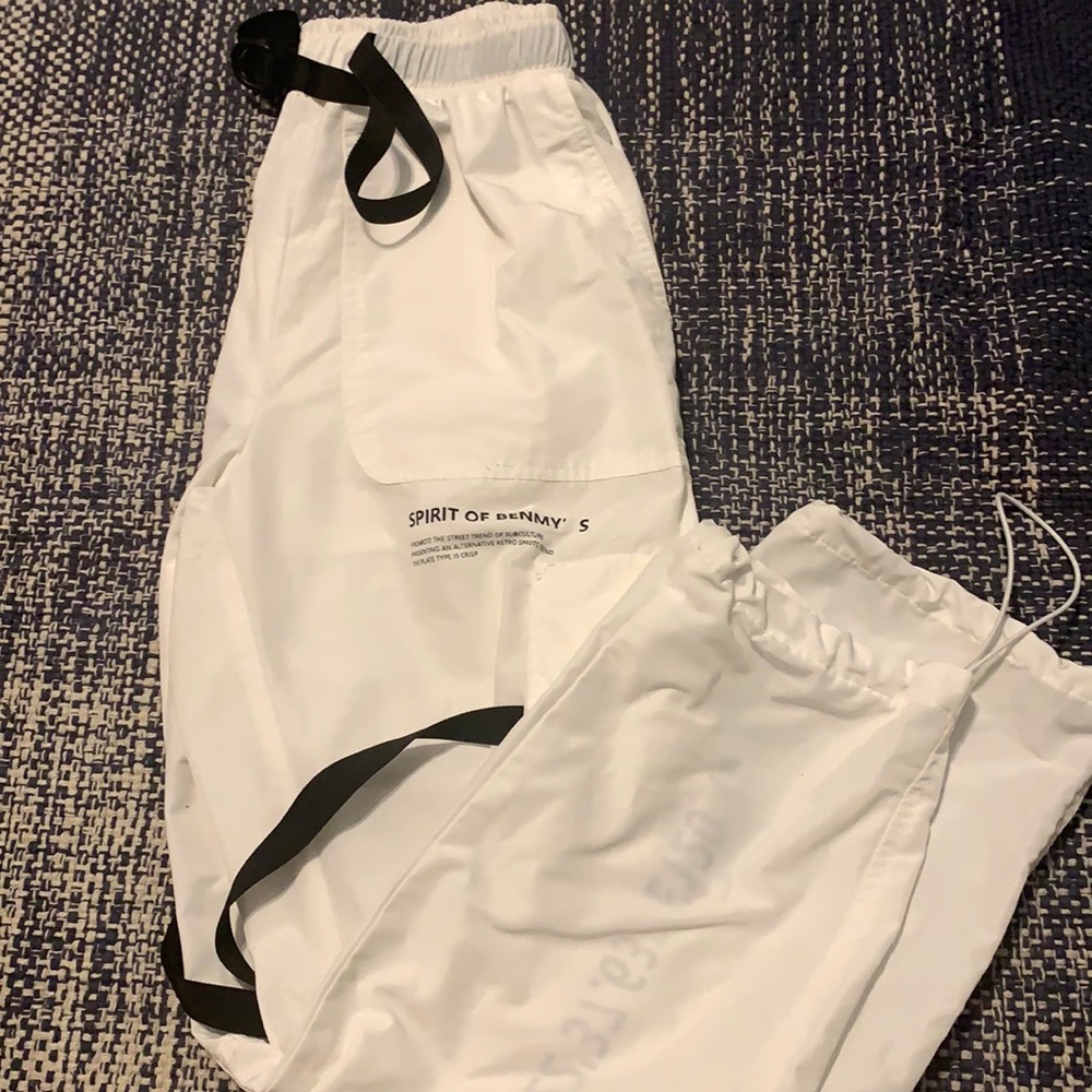 white cargo pants